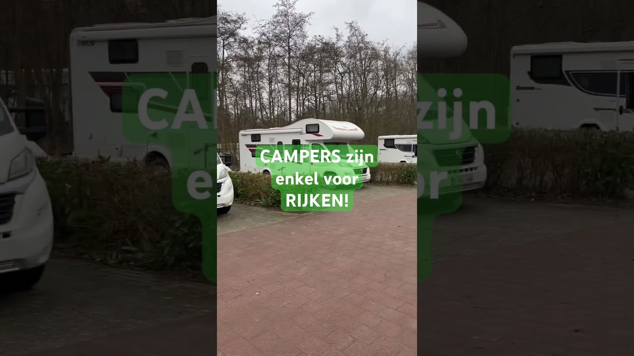 CAMPERS enkel voor RIJKEN! #camperlife #camper #portzelande #centerparcs