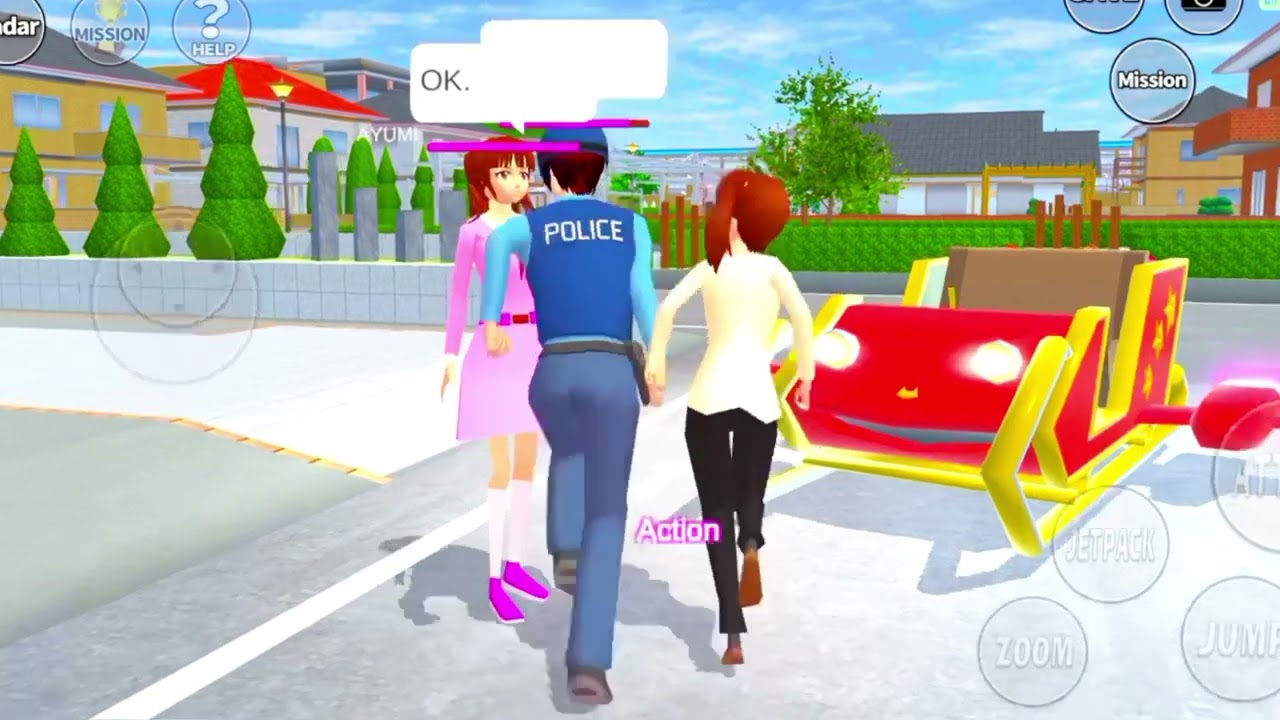 Policewoman vs Robber 🚨🔥 | Sakura School Simulator Fight 