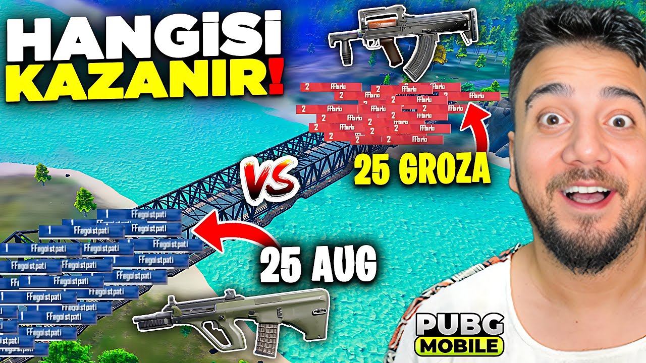 EN ÇEKİŞMELİ MAÇ! 25 AUG vs 25 GROZA! PUBG Mobile Ordu Savaşları