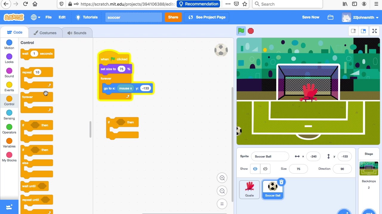 Scratch Soccer