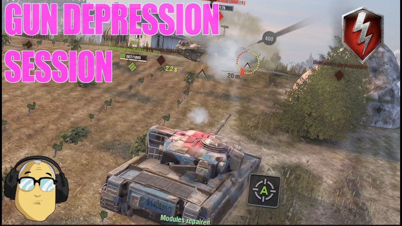 Gun Depression Tanking Session | World of Tanks Blitz