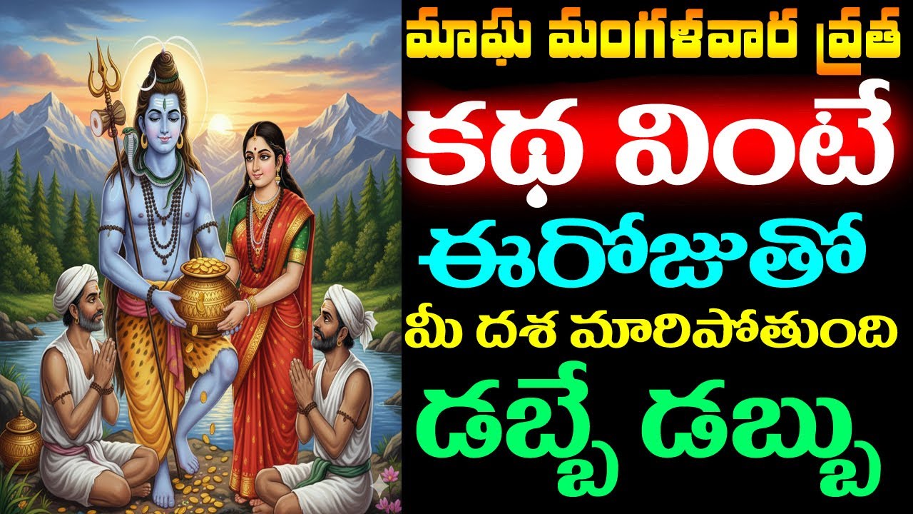 మాఘ మంగళవారం వ్రత కథ వింటే ఈరోజుతో మీ దశ మారిపోతుంది డబ్బే డబ్బు || Magha Mangalavaram Katha