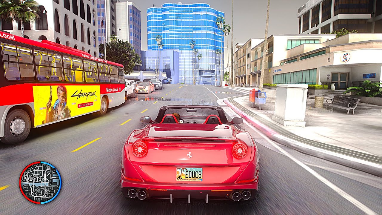 GTA 5 - NVE + DubstepZz 'Vibrant NVE' ReShade Preset! 8k Resolution Next-Gen RTX 3090 Graphics Mod!