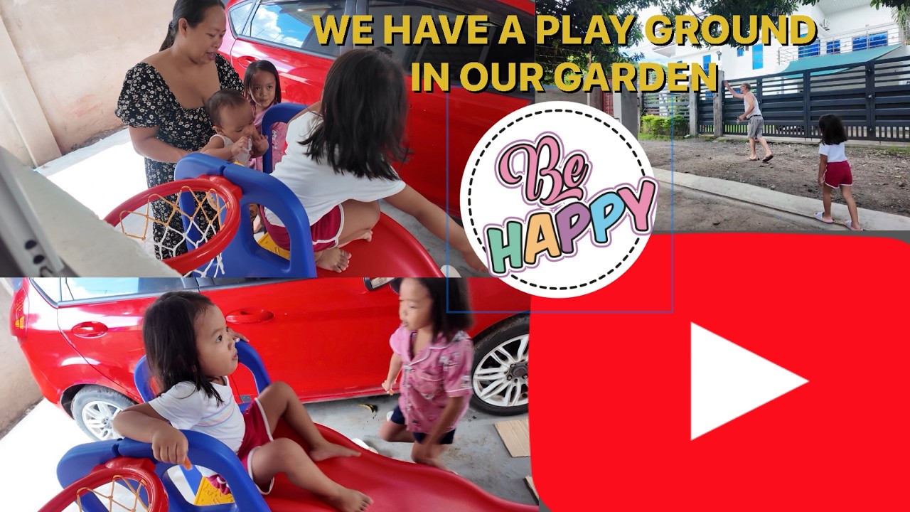 we have a play ground in our garden #simplelife #family #packingtravel #garden #play #playground