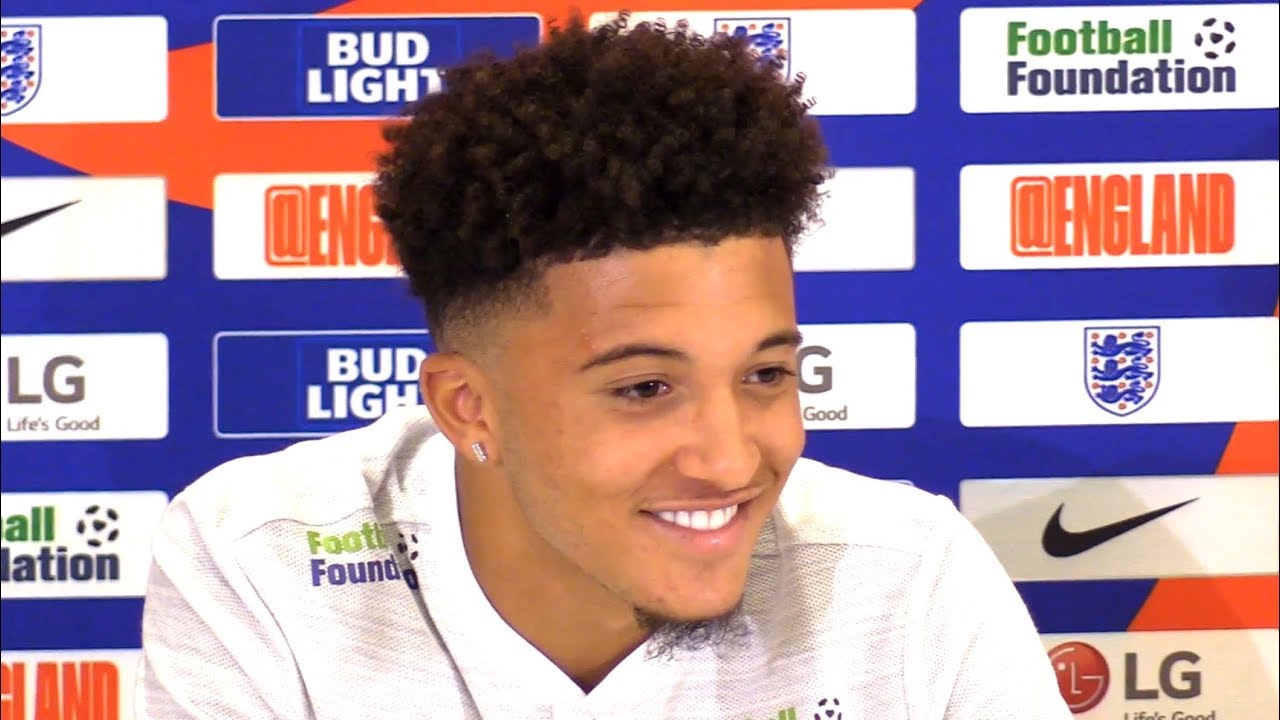 Jadon Sancho Press Conference Ahead Of England's Upcoming Matches Against Croatia & Spain
