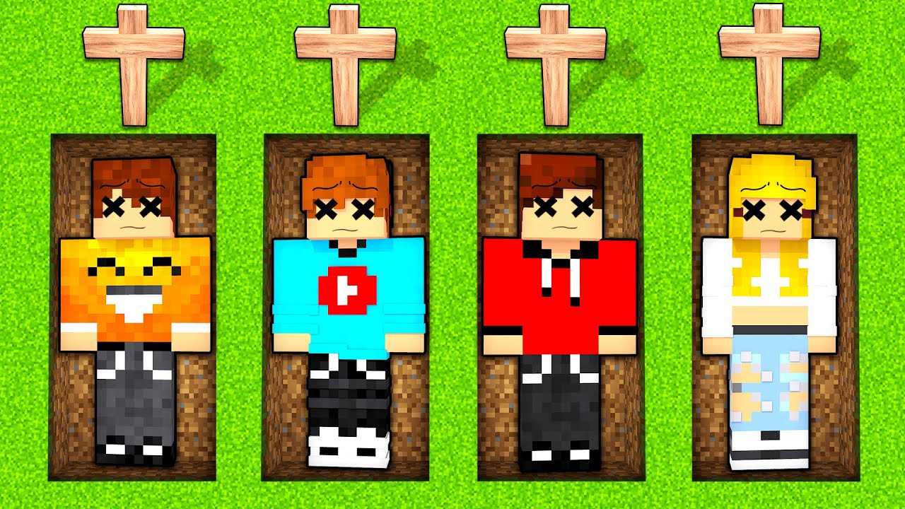 SEKRETNE GROBY 💀 SMILESLOW, ALEK, SEBEK, PATI w Minecraft!
