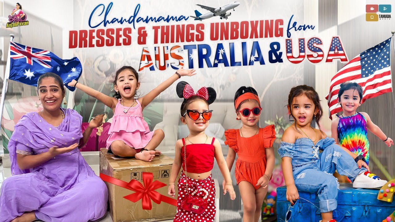 Chandamama Dresses and Things Unboxing From Australia and USA | Itlu Mee Anjalipavan | Tamada Media
