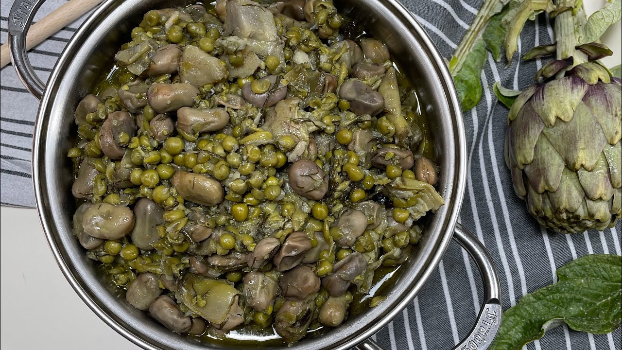 CARCIOFI,FAVE E PISELLI