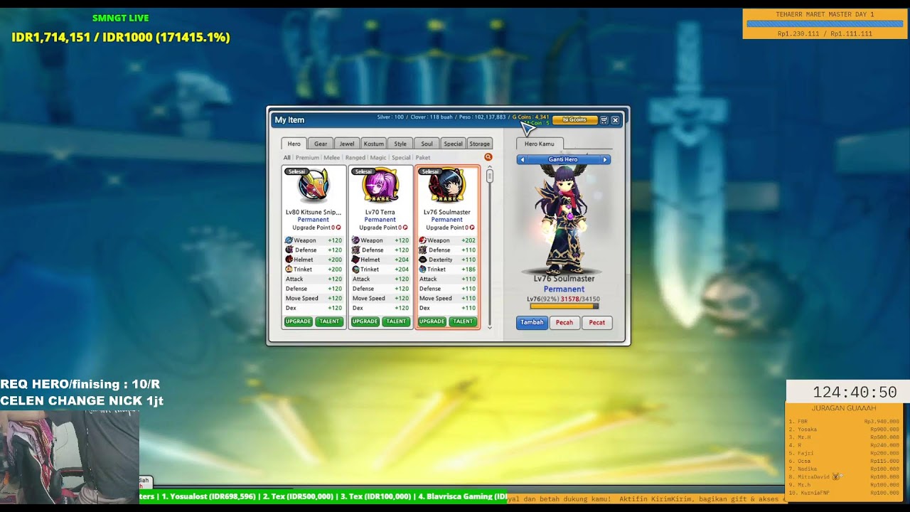 LOST SAGA  !! LADDER  PUSH GM - VFUN #lostsagaorigin