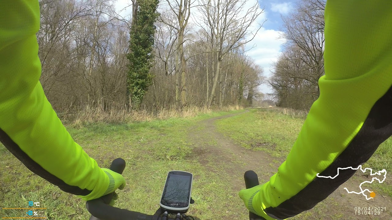 MTB route LDD gravelpaadjes zoeken 8 april 2021