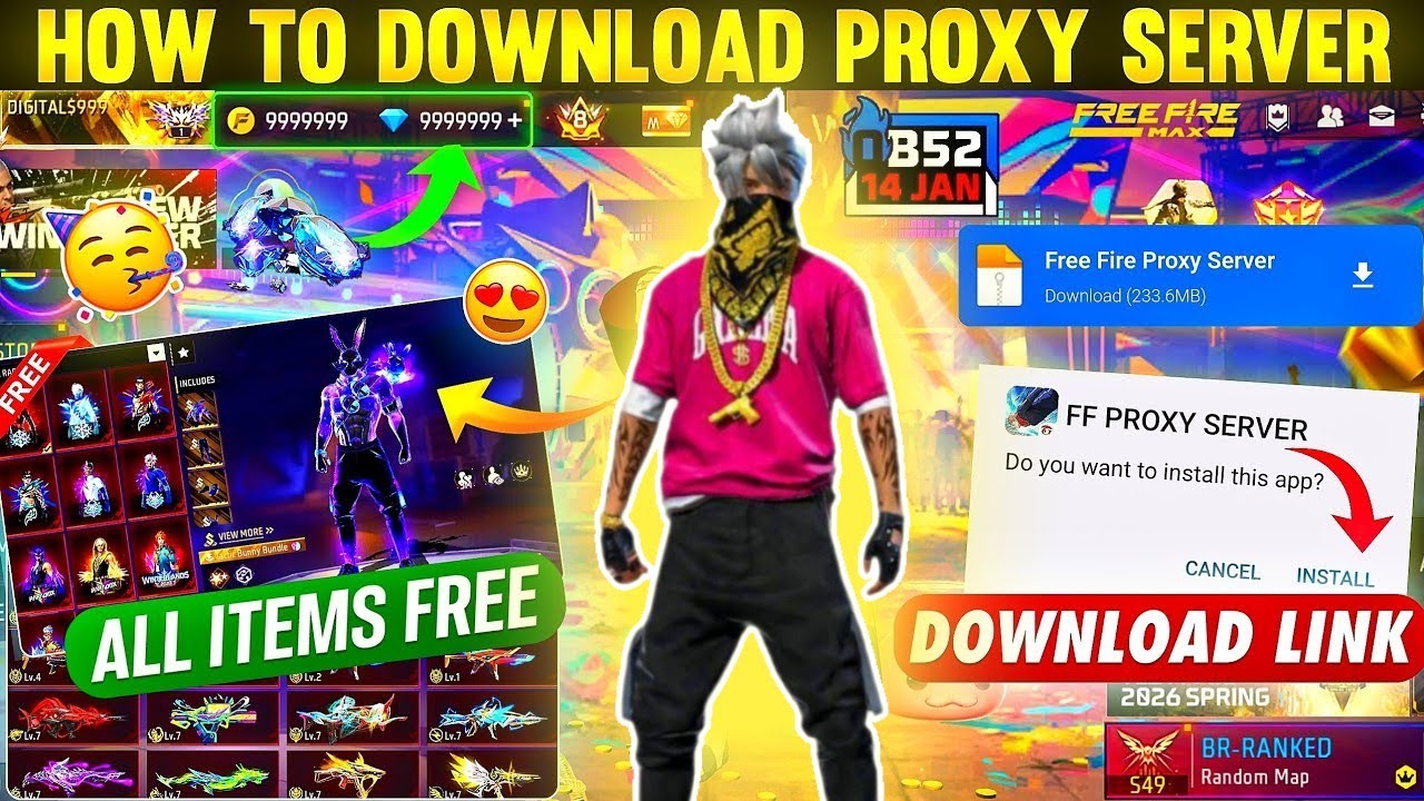 How To Download Proxy Server In Free Fire 💯😱🔥 | Free Fire Proxy Server | Proxy Server Free Fire