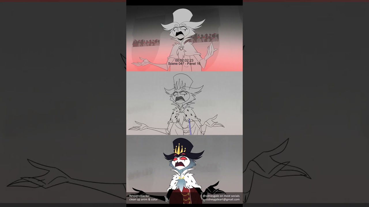 HB ANIMATION STORY BOARD CLEAN UP AND CLEAN UP COLOR #helluvaboss #animaciondigital #animati #blitz