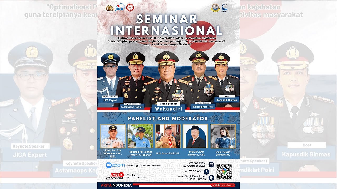 SEMINAR INTERNASIONAL DI PUSDIK BINMAS LEMDIKLAT POLRI