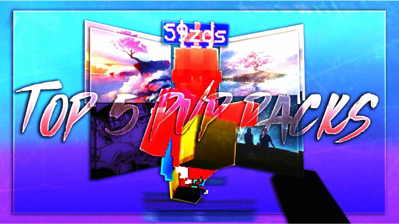 TOP 5 MINECRAFT BEDROCK PVP PACKS (Sumo, Skywars, Srims)