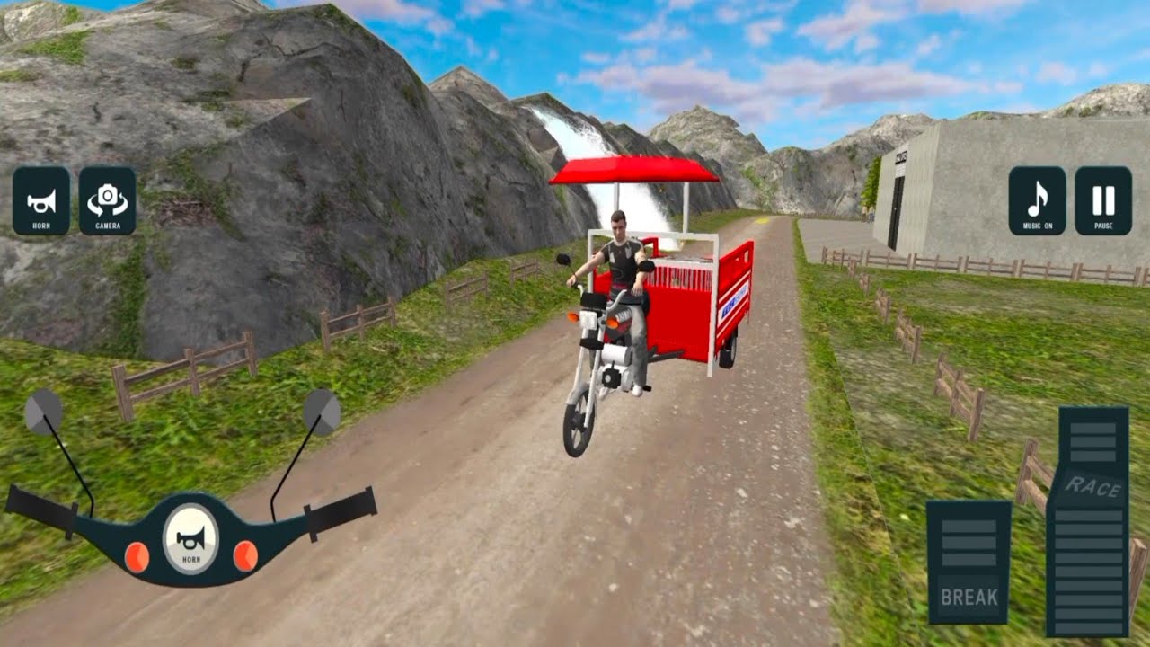 Tuk Tuk Rickshaw Gameplay (Android iOS) Game video @techgaming2.1