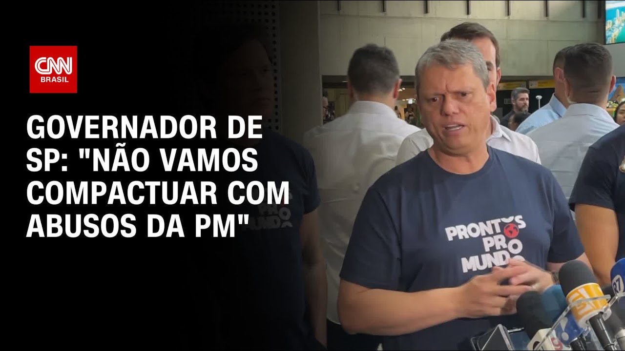 Governador de SP: &ldquo;N&atilde;o vamos compactuar com abusos da PM&rdquo; | CNN ARENA
