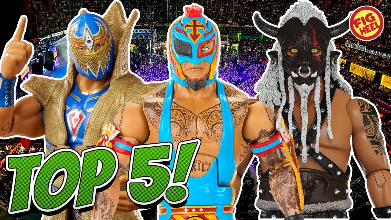 Top 5 Masked Luchador Wrestling Action Figures! WWE, WCW, AEW, CMLL, WWF & More!