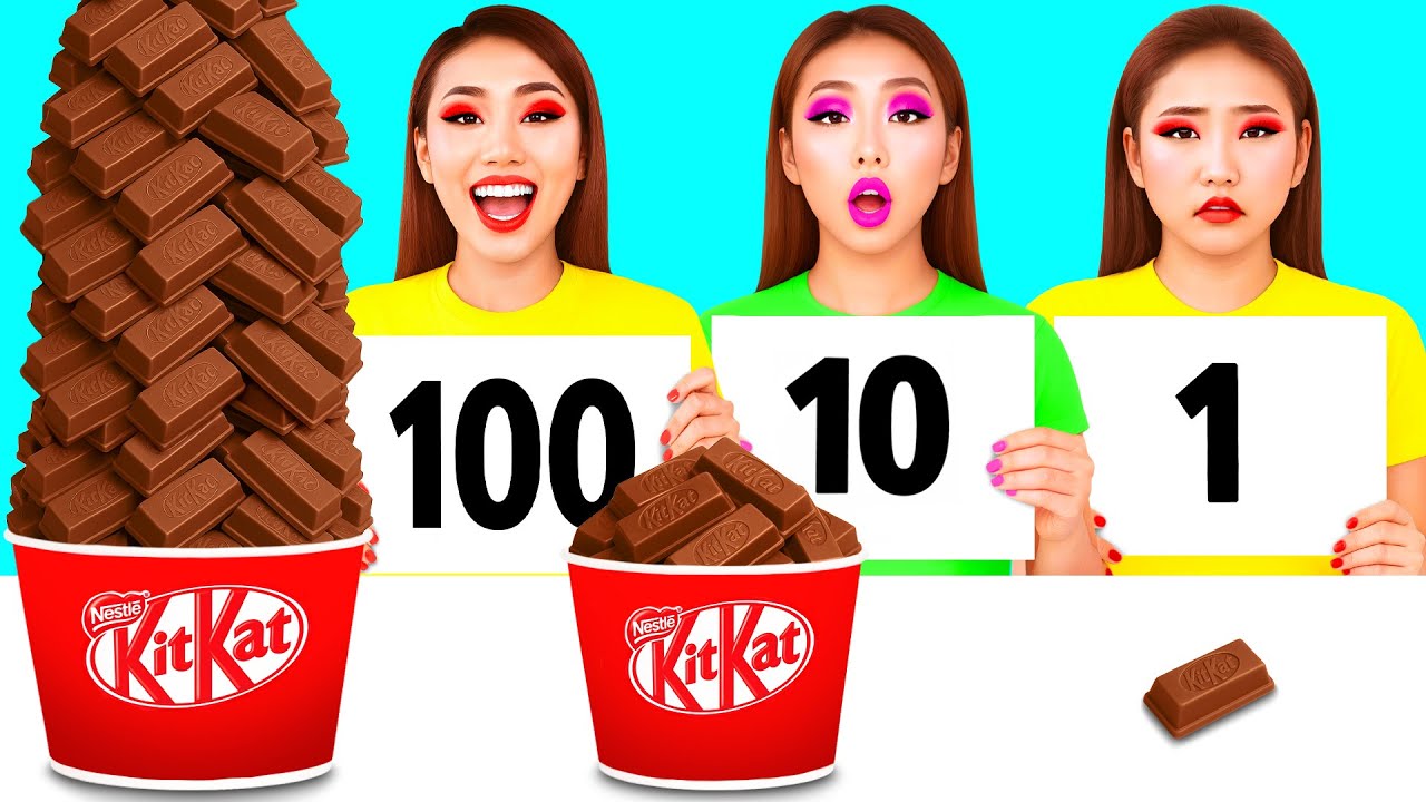 100 Schichten Nahrung Challenge | Küchenschlacht Mit Geheimen Gadgets von Toon Toon