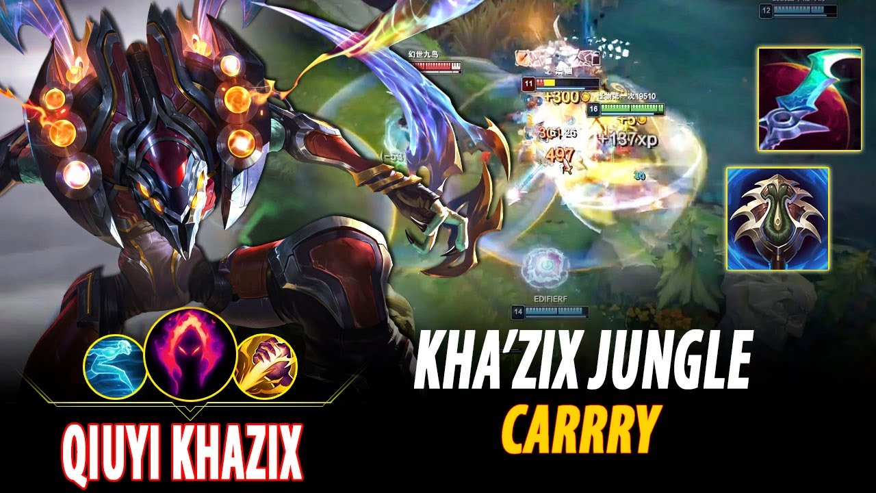 RANK 1 KHAZIX CN - QIUYI KHA'ZIX VS LILIA | CN MASTER PATCH 14.4