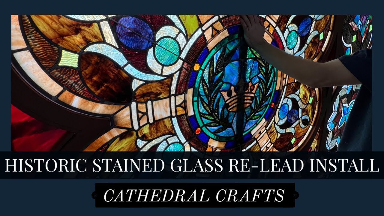 Historic Re-leaded Stained Glass Install