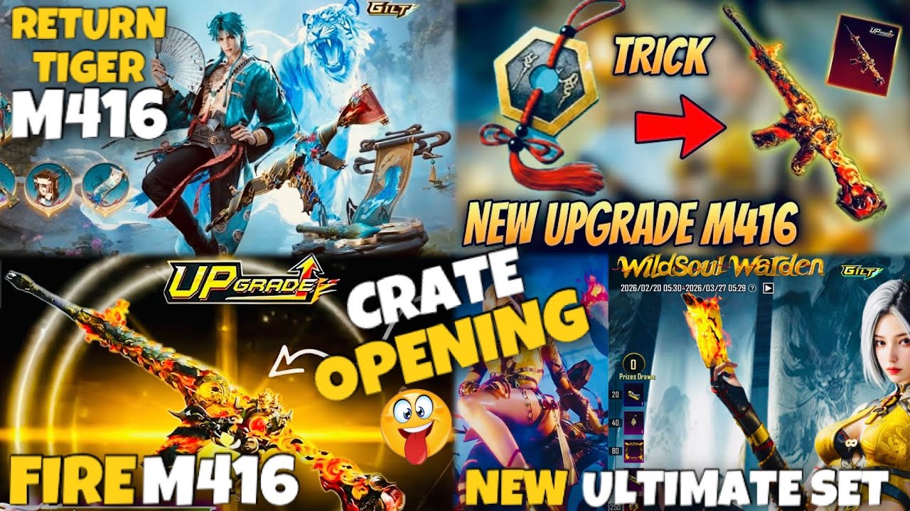 🔥 NEW FIRE M416 FIRST LOOK AND CRATE OPENING | RETURN TIGER M416 | WILDSOUL WARDEN ULTIMATE SPIN