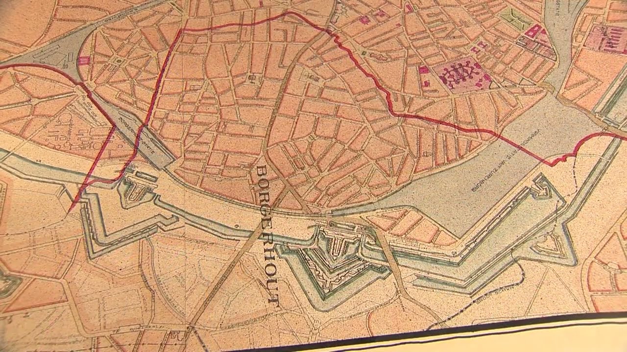 Antwerpen in 1930. Kaart Wereldtentoonstelling