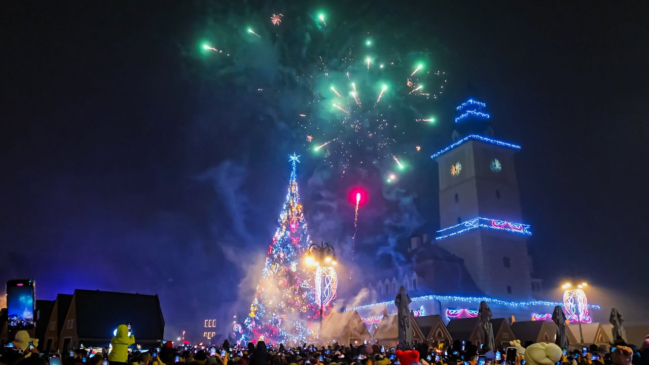 Foc de Artificii Brașov 2025 - Spectacolul din Piata Sfatului