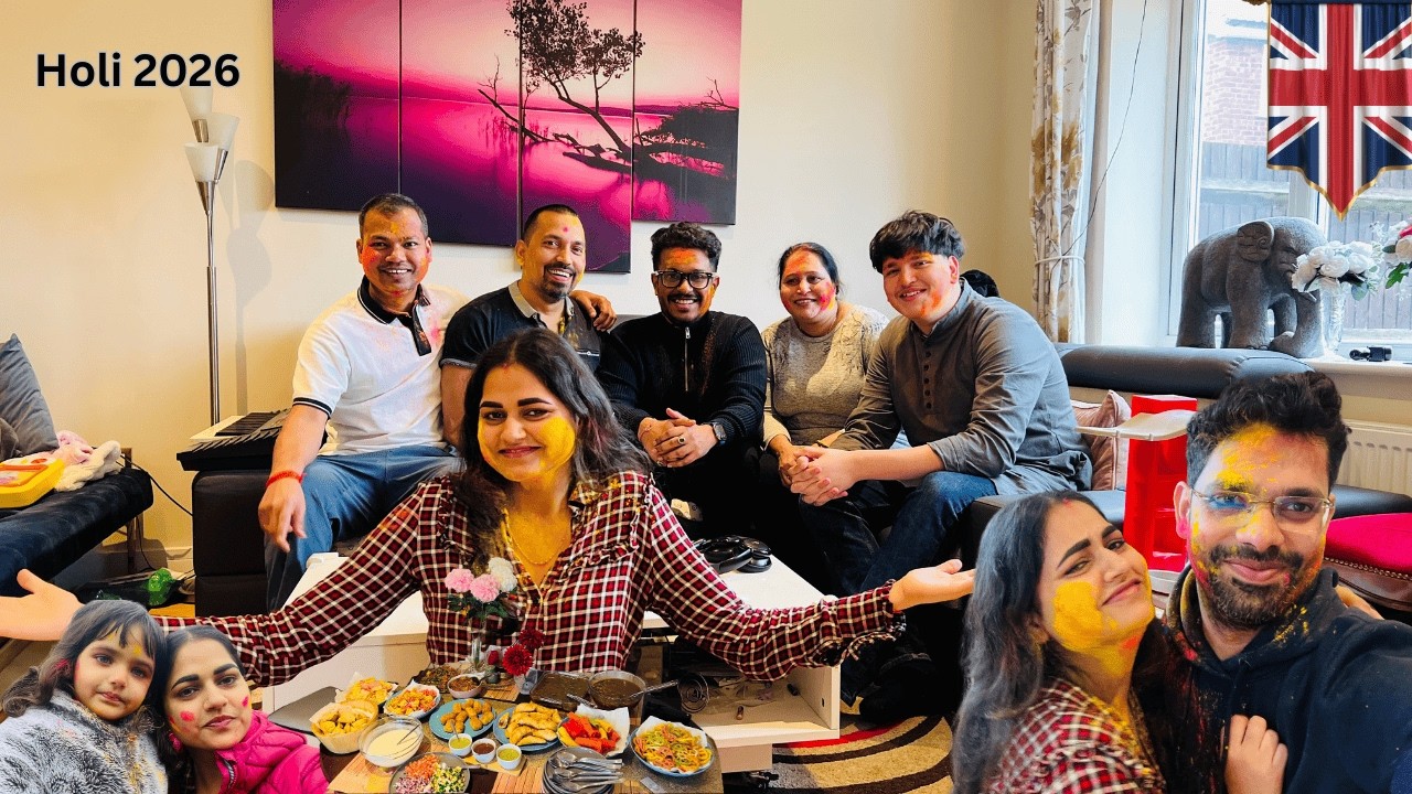 Holi in the UK 🌈 | Family, Friends, Lots of Laughter & Fun Moments