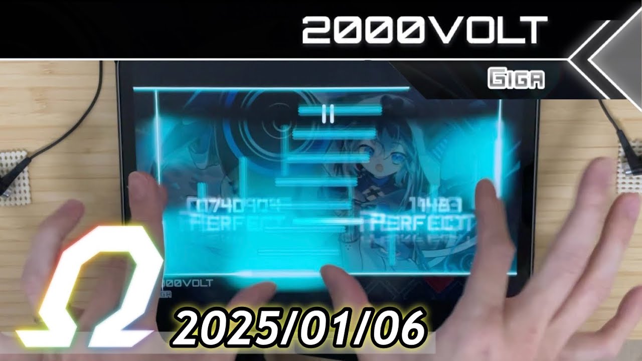 《 100% CHARGED!! 》2000VOLT(GIGA 15) All PERFECT!! OMEGA Rank【Dynamix】