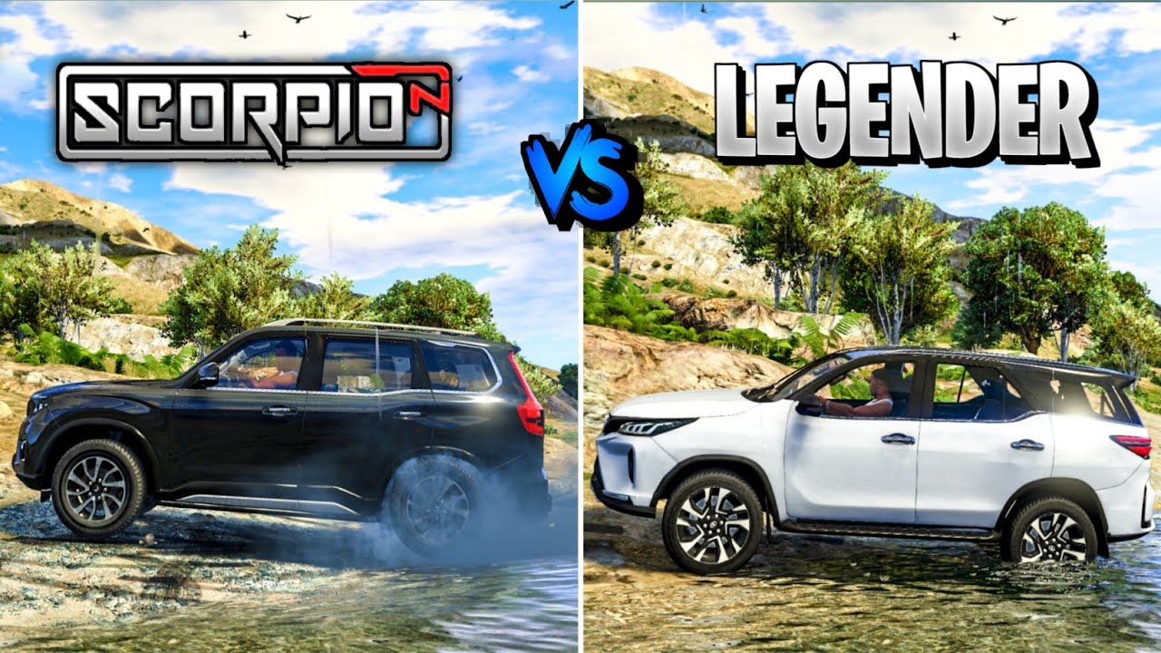Scorpio N Vs Fortuner Legender | Extreme Power Test | Gta 5 Indian Cars