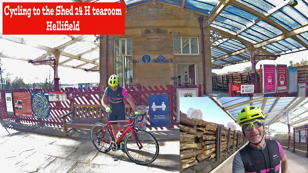 На велосипеде до чайных Shed24H в Хеллифилде, Северный Йоркшир. Я велосипедист и живу в Пеннинах.