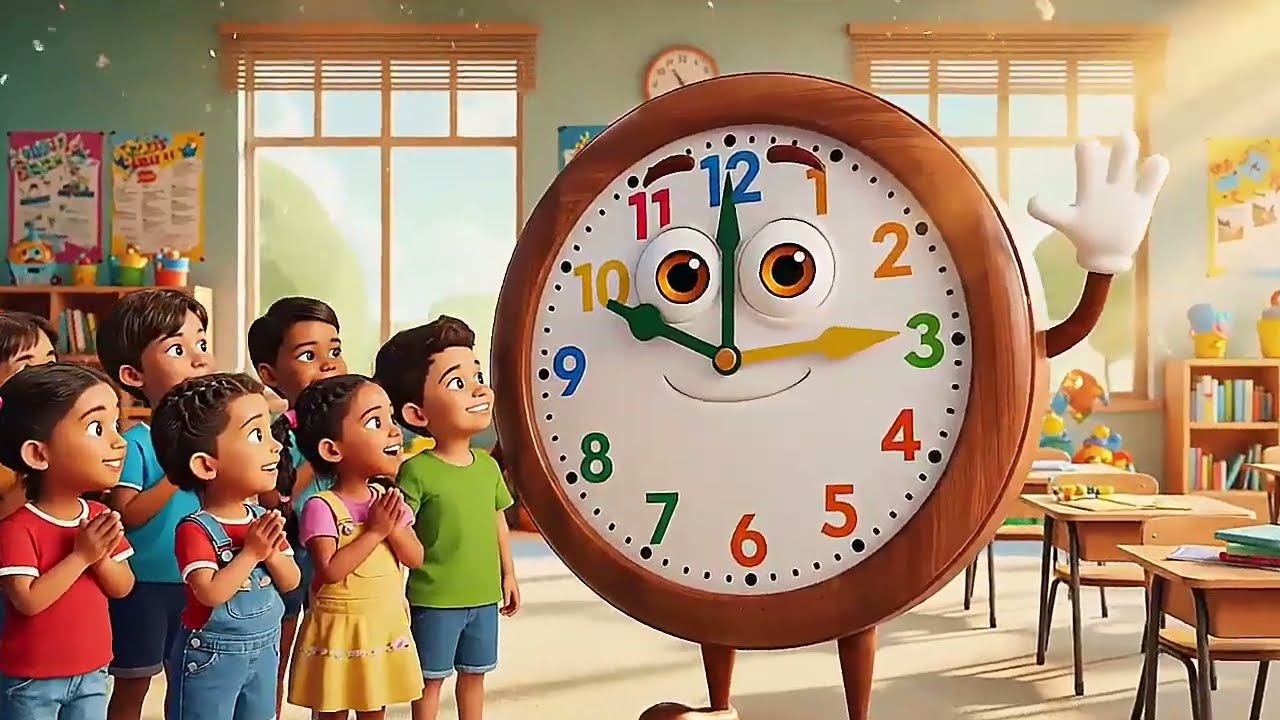 "Unlock the Magic of Time! 🕒 Join Mr. Clock for a Fun Journey to Telling Time! ⏰✨"