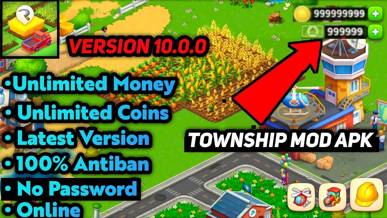 Township Latest V10.0.0 Mod Apk || Unlimited Money & Coin | 100% Antiban