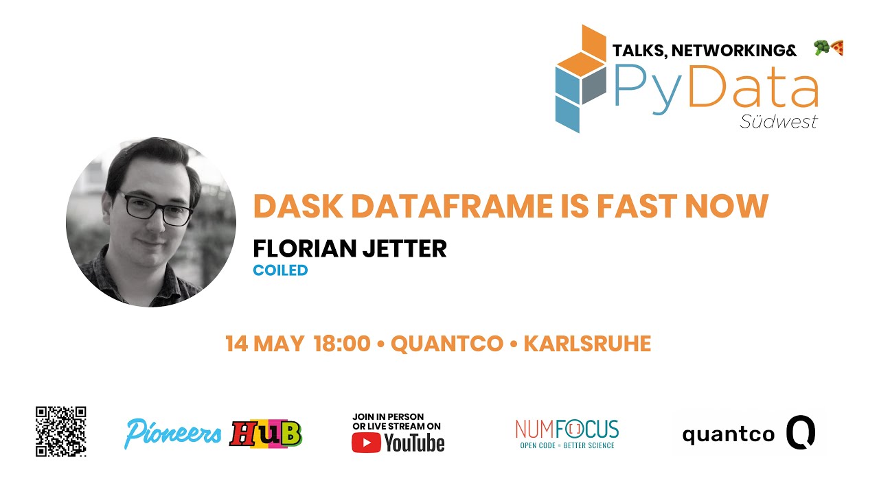 Dask DataFrame is fast now - Florian Jetter (Coiled) @ PyData S&uuml;dwest