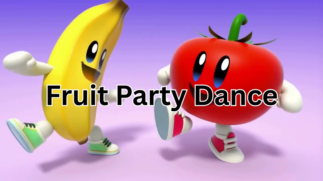 Fruit Party Dance! 🍎🍌 Fun Kids Song for Toddlers | Happy Preschool Dance Music