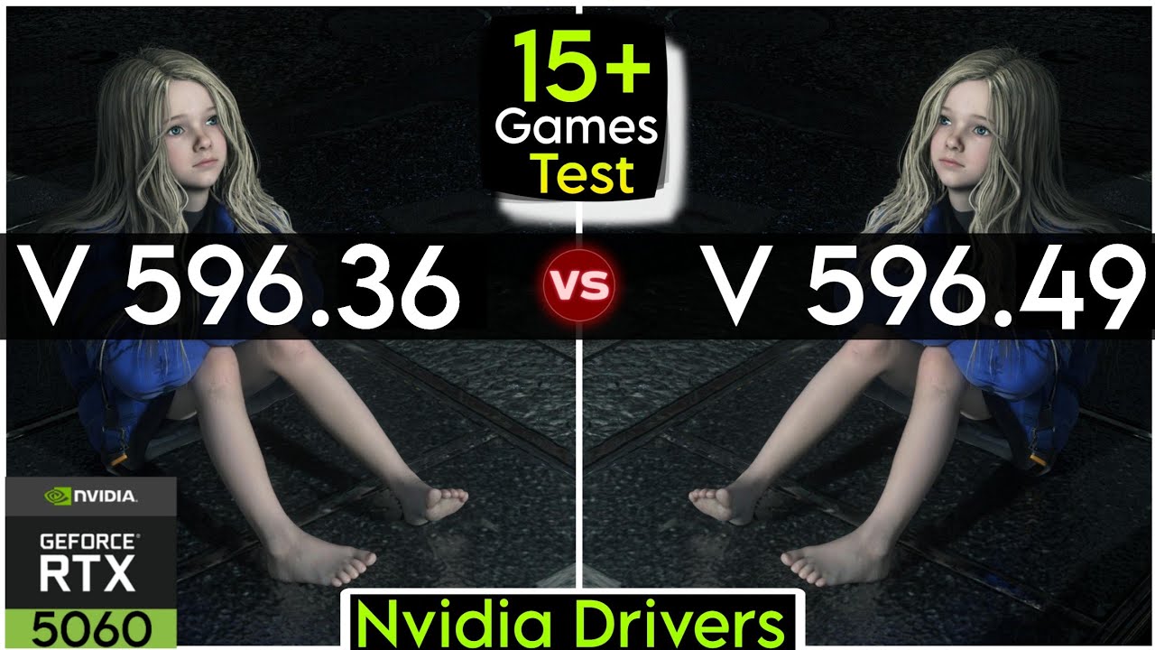 Nvidia Drivers (V 596.36 vs V 596.49) - Test In 15+ Games - ft.RTX 5060