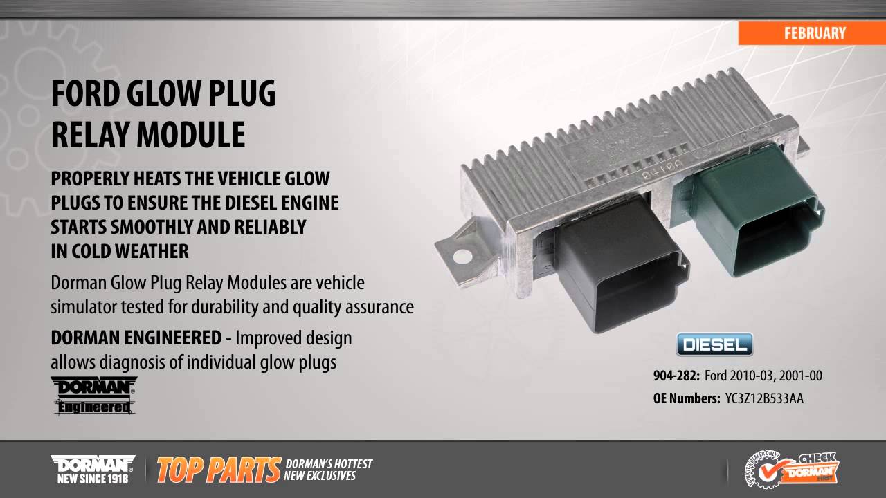 Highlighted part: diesel glow plug controller for select Ford F-Series & E-Series models
