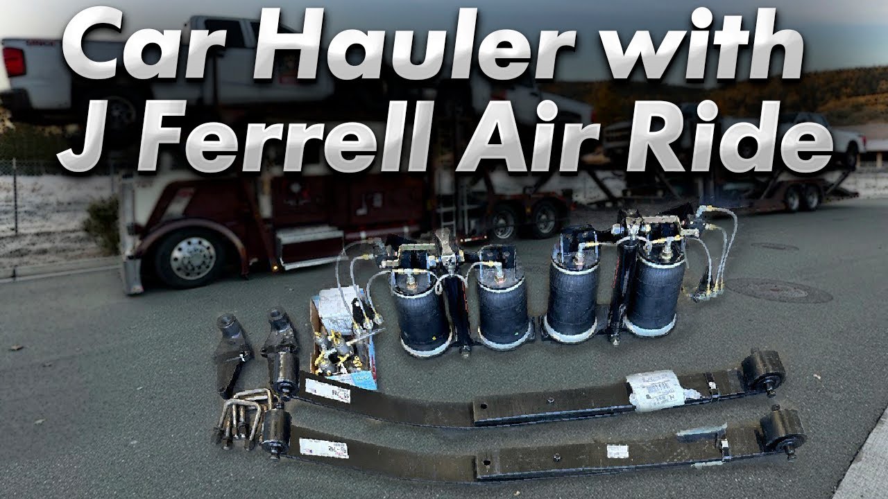 Installing J Ferrell Air Ride kit on my Peterbilt 389 Car Carrier.