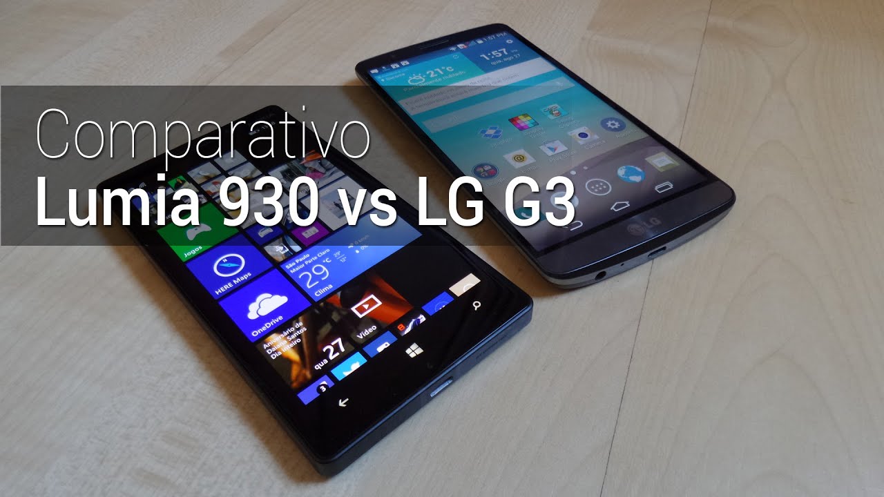 Comparativo: Lumia 930 vs LG G3 | Tudocelular.com