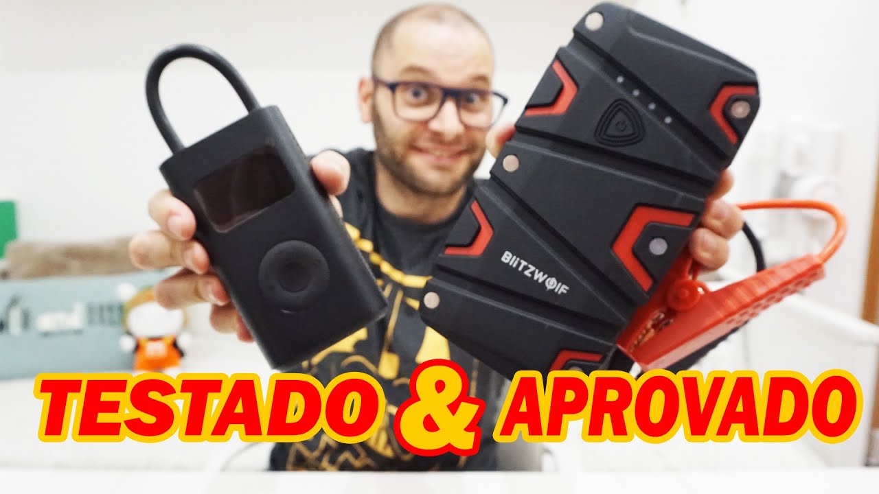 ACESSORIOS PARA CARROS ESSENCIAIS | compressor de pneus portatil e Auxiliar de partida