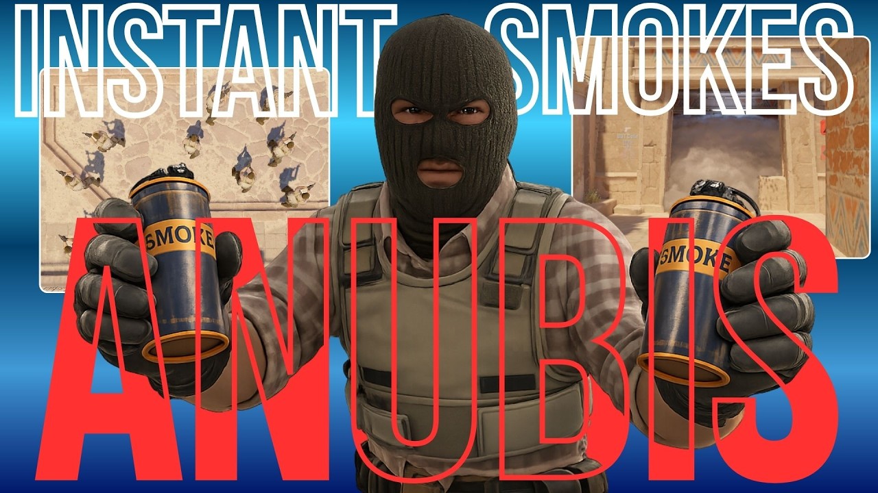 Every Anubis Instant Window Smokes in CS2