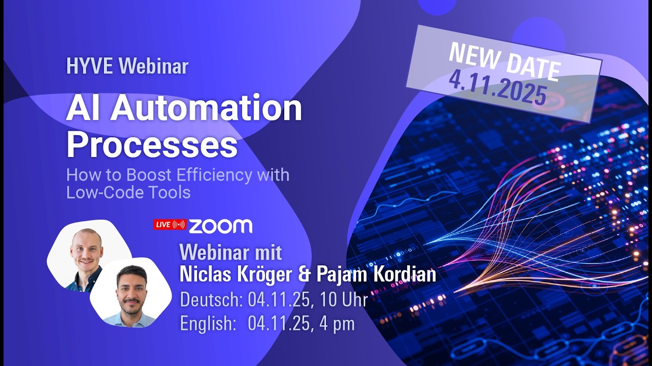 Webinar: AI Automation Processes – How to Boost Efficiency with Low-Code Tools (German)