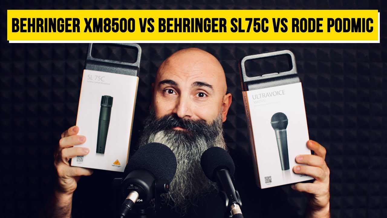 Behringer XM8500 Vs Behringer SL75C Vs Rode Pod Mic: il confronto!