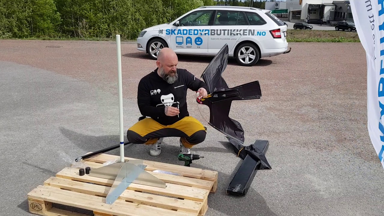 Fugleskremmer montering