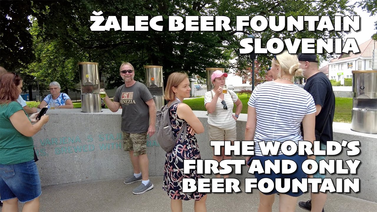 🍺 Žalec Beer Fountain | The World’s first and only beer fountain | Slovenia