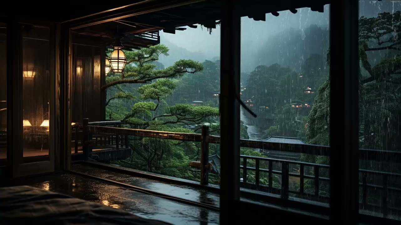 Relaxing Piano with Rain on the Window 🌧️ Quiet Your Mind for Meditation and Deep Sleep
