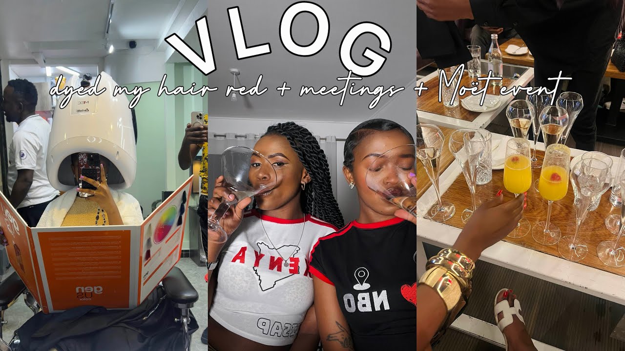 VLOG | Dyed & cut my hair + meetings + Moët brunch + a lot of joy + church