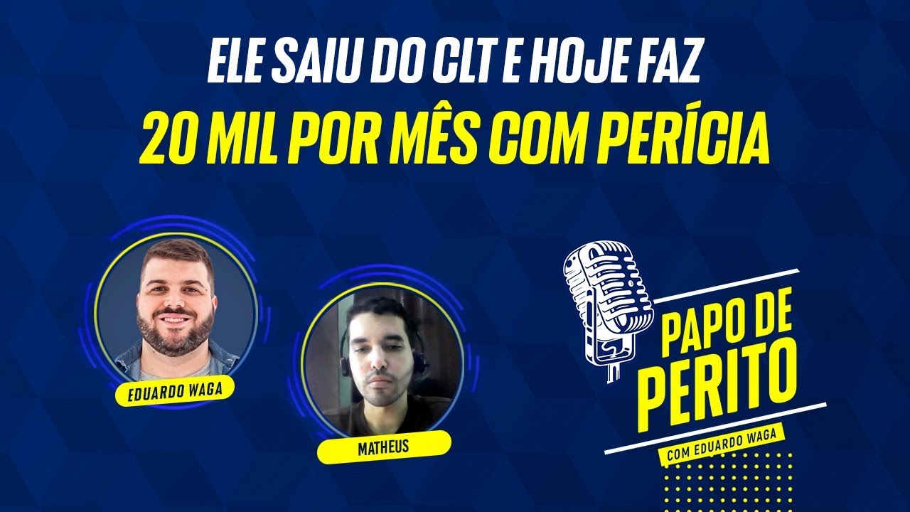 200mil no bolso em 1 ano e hoje ele vive de perícia - Papo de Perito com Matheus