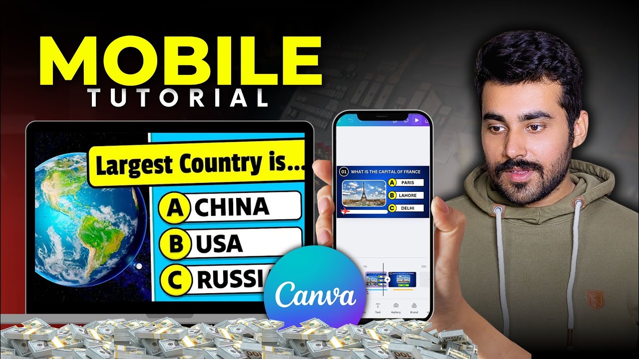Make Quiz Videos in Canva on Mobile | Hindi/Urdu Tutorial