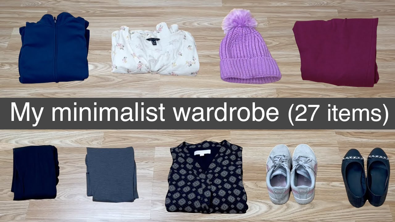 Minimalist wardrobe tour (27 items) || Minimalism for beginners